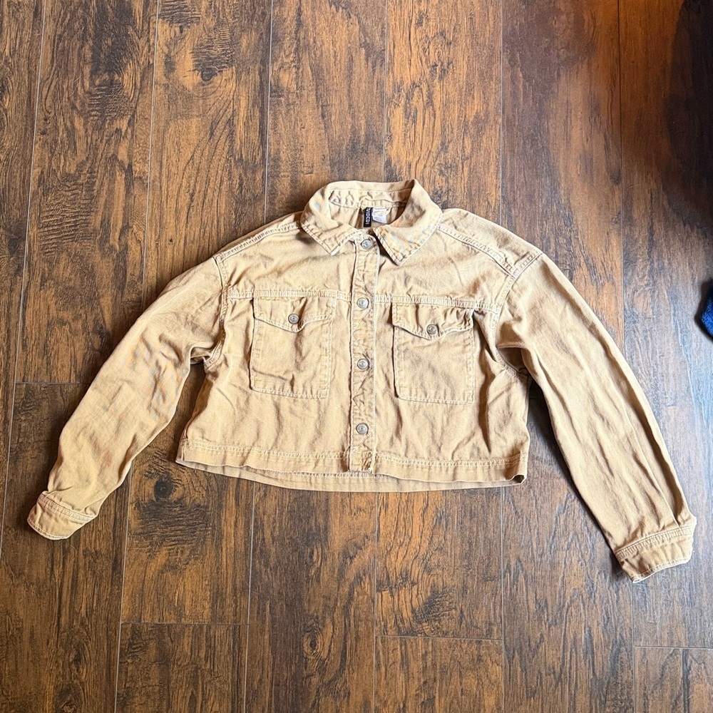 Brown Denim Jacket by Divided size medium (N7)